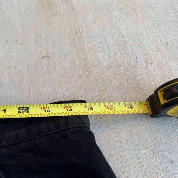 Vintage 1994 LEVIS 954‎ Denim Shorts Size 11 Orange Tab Cuffed Classic Black - Picture 8 of 9